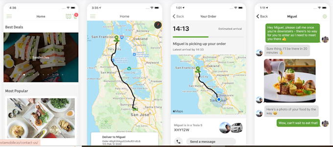 develop food delivery app, food delivery like doordash grubhub uber