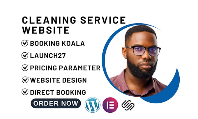 build cleaning service website booking koala website pricing parameters launch27