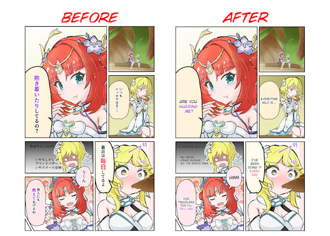 clean, typeset, and redraw manga, doujin, webtoon, and more