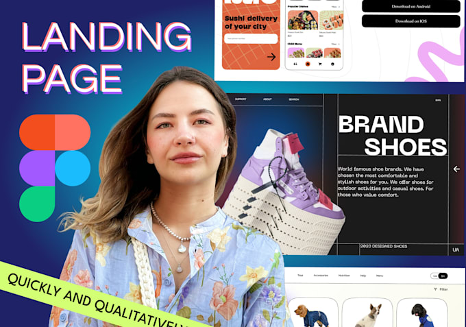 create an responsive landing page design for your business