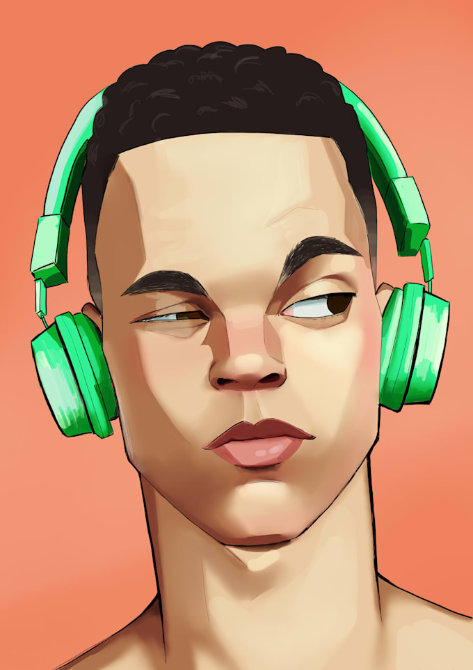 make a digital portrait for you