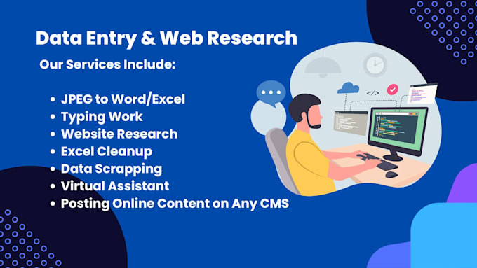 do data entry and copy past job
