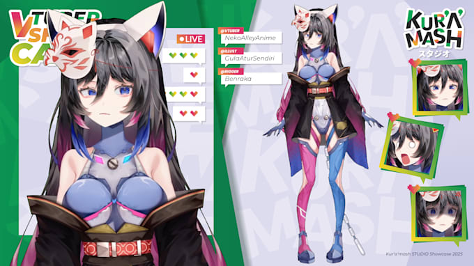 design and rig your live2d vtuber model premium package