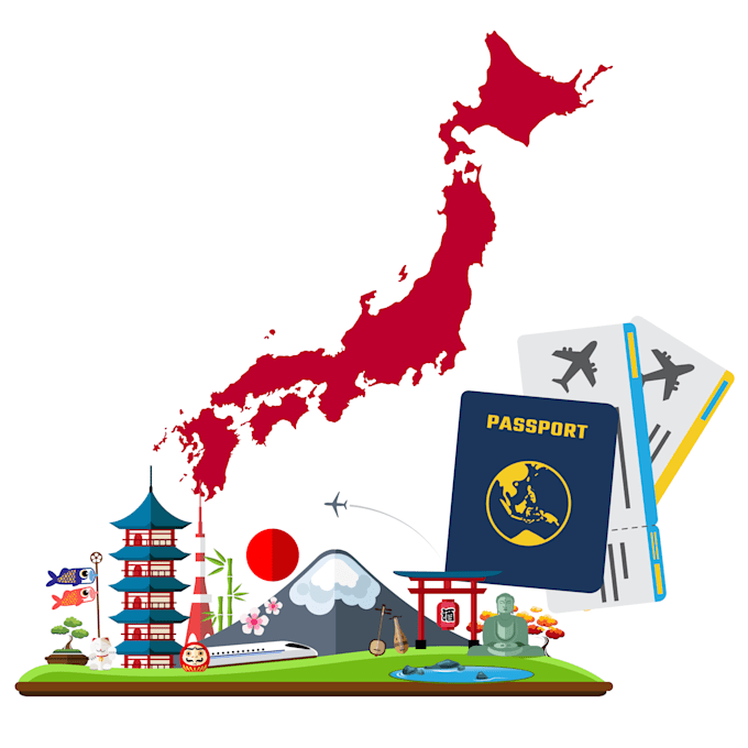 create a travel itinerary to japan