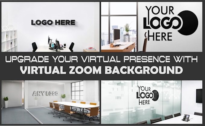 craft a custom zoom high quality backgrounds with your logo