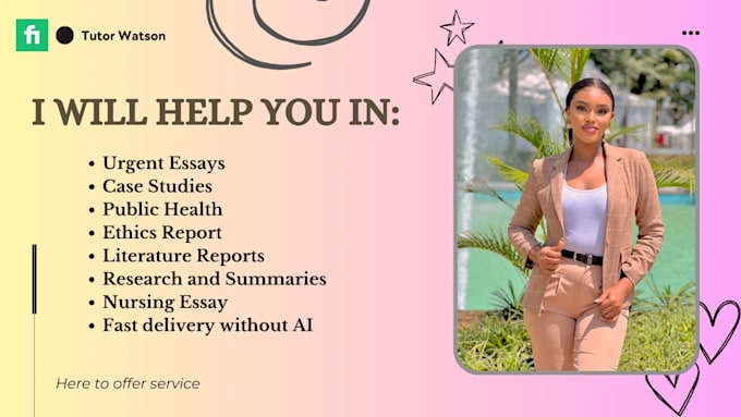 do essays in nursing, public health, history, business, ethics, case studies