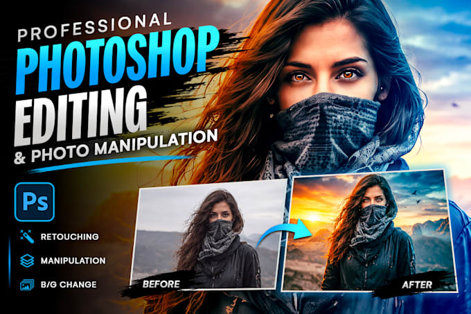 do professional photoshop editing, photo retouching and manipulation