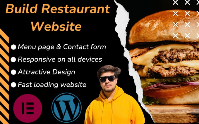 build food restaurant website using wordpress elementor pro