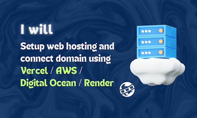 setup web hosting and domain using vercel, aws, digitalocean