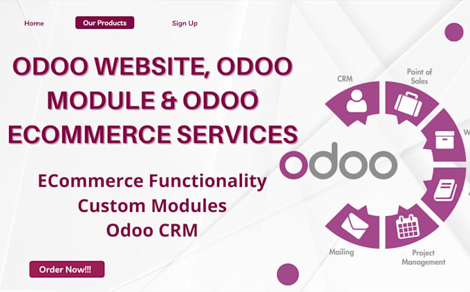 build odoo website, odoo CRM, odoo modules, odoo ecommerce, odoo erp, SEO