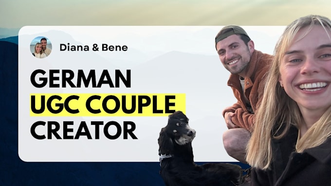 be authentic travel couple ugc creator in german