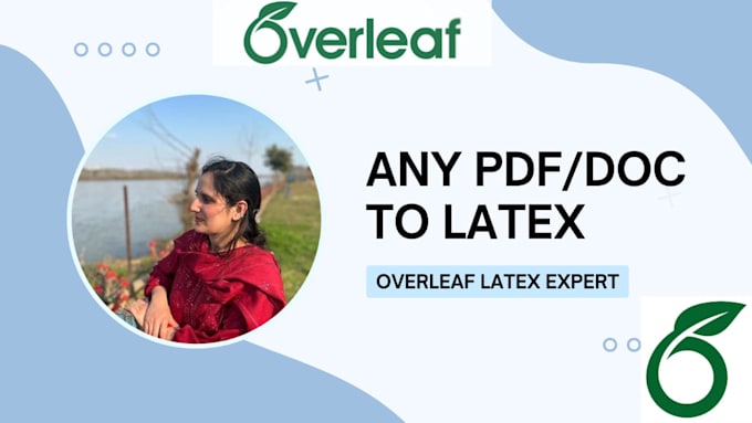 convert any document into latex overleaf