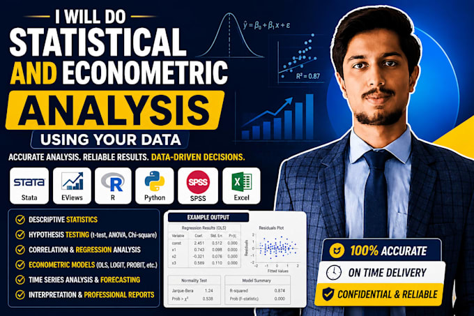 do statistical and econometric analysis using your data