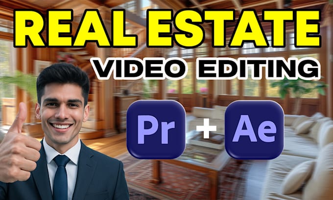 do professional real estate video editing with 3d tracking