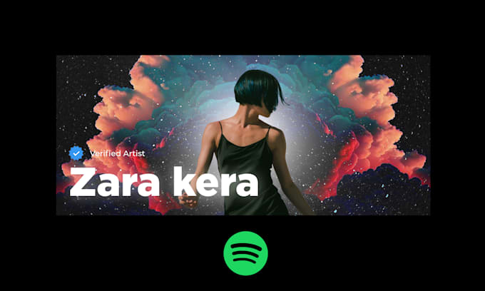 design a unique and aesthetic spotify banner