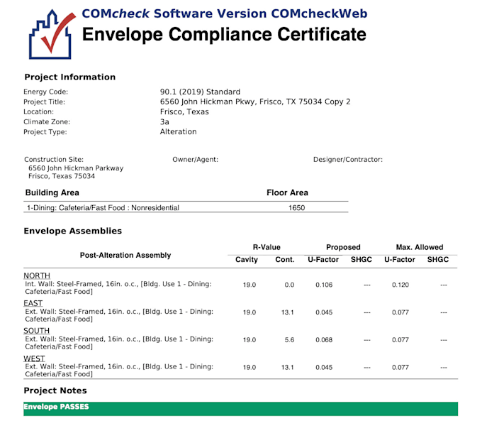 do rescheck comcheck for energy code compliance for permits