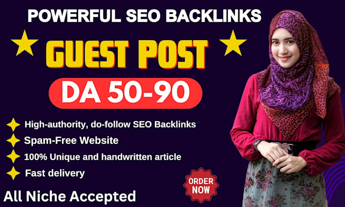 publish a guest post with dofollow backlinks on my high quality website