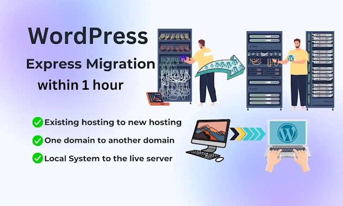 backup and migrate your wordpress website and change domain name within 1 hour