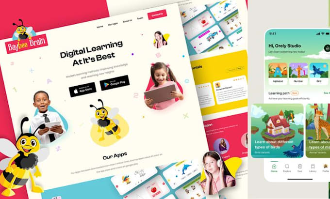 develop robust kid learning app, language learning app, kid learning game