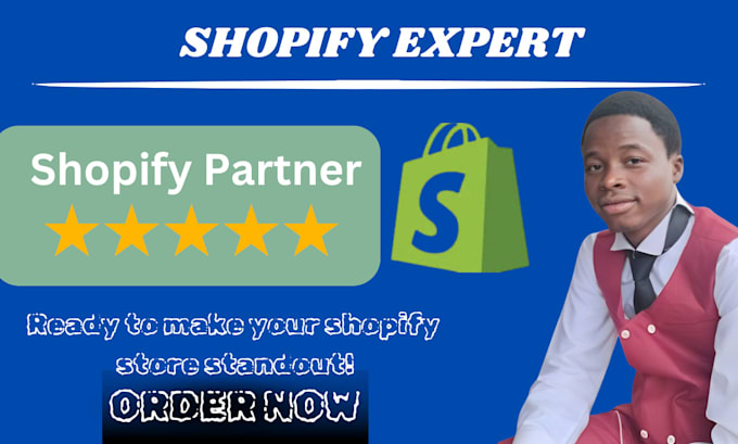 create shopify account setup, shopify store design, conversion and sales design