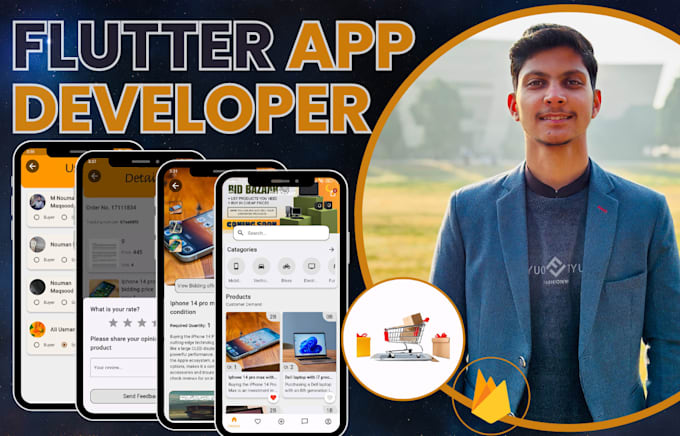 be flutter app developer for fitness app, taxi booking app, mobile app developer