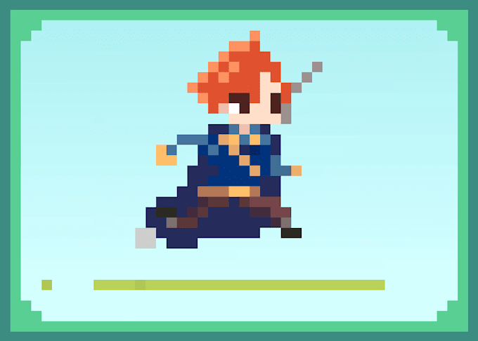 do pixel art character animation