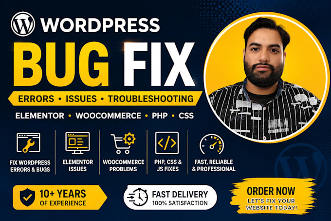fix wordpress errors, bugs, elementor and woocommerce issues