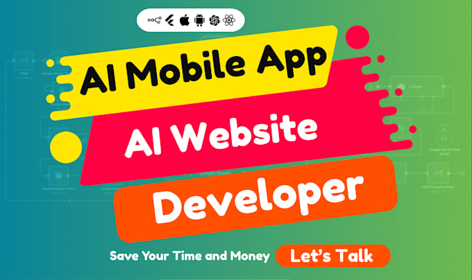 do ai website development, ai mobile app, ai saas app, ai software development