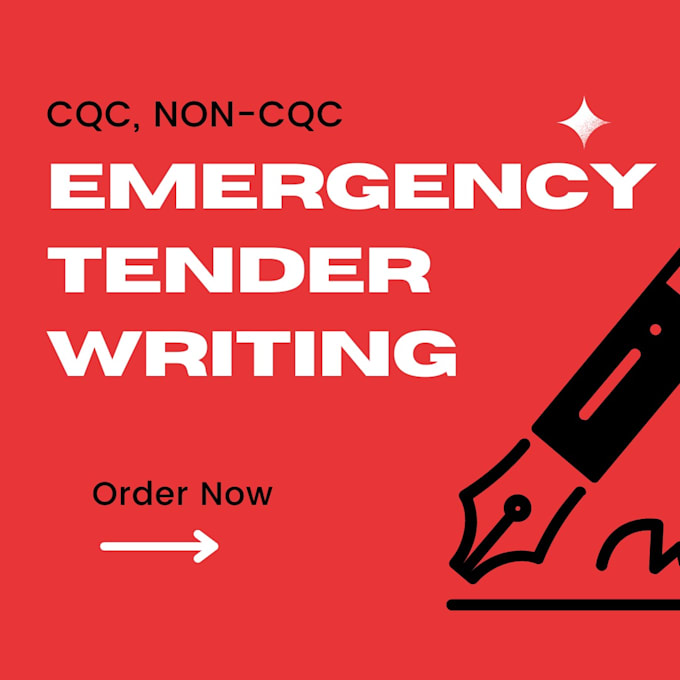 do emergency  tender writing for nearby deadlines