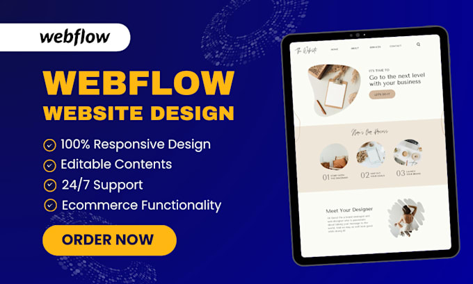 build webflow website design or figma to webflow, webflow template