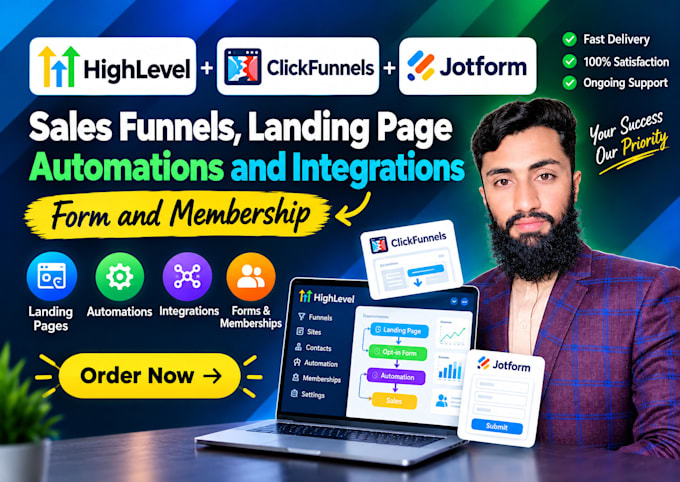 create clickfunnels 2 0 sales funnels gohighlevel automations ghl jotform expert