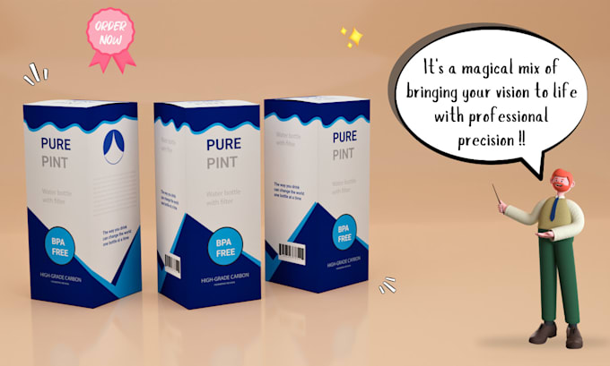 do professional 3d packaging design and 360 degree animation for your product