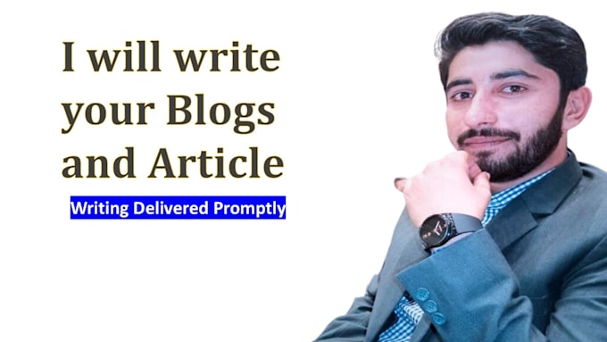 write your blogs and articles