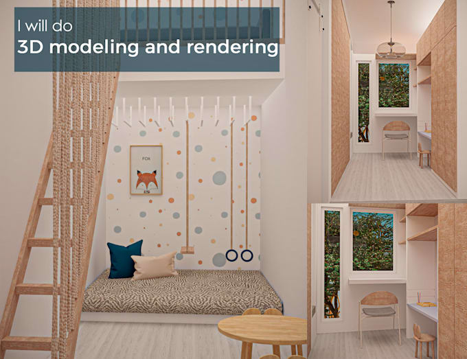 do 3d modeling and rendering