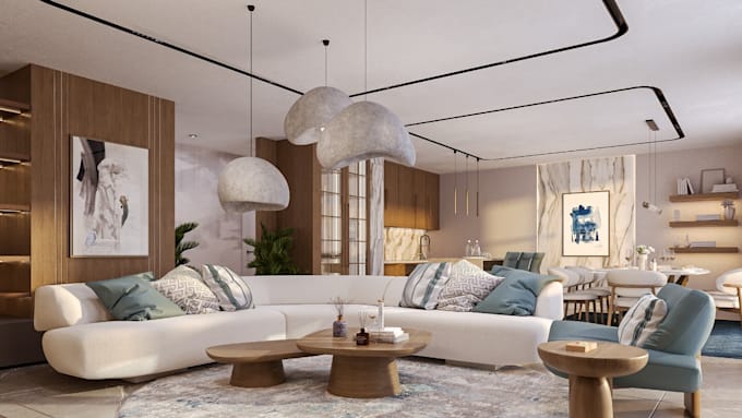create high quality 3d interior renders with photorealism