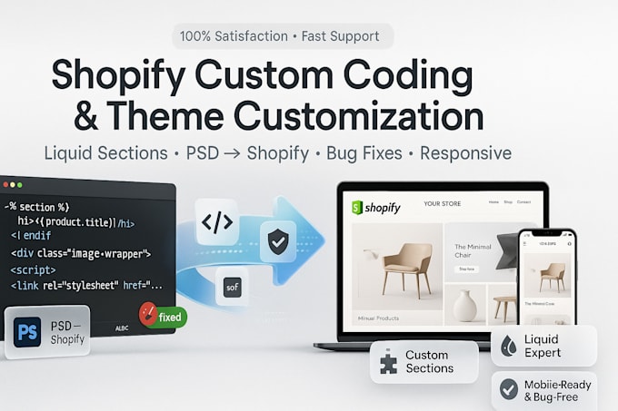 create shopify custom coding custom shopify section