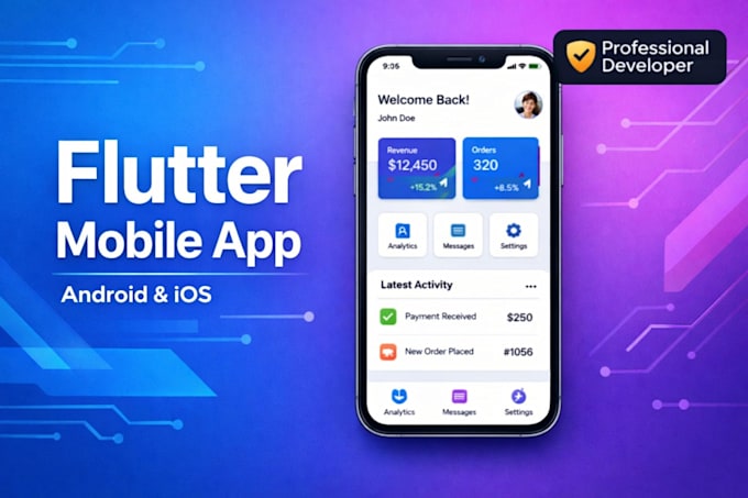 develop flutter apps for startups, business and mvp projects