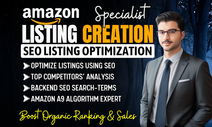 write amazon product listing description with SEO amazon listing optimization