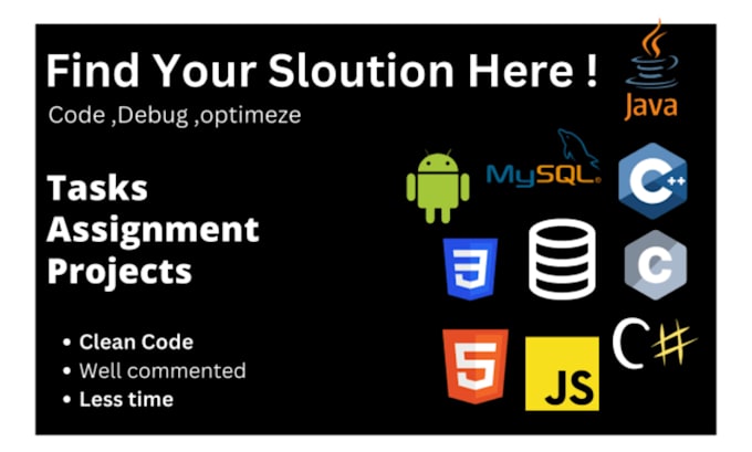 Write your coding assignments projects and tasks by Rajarehan77 | Fiverr