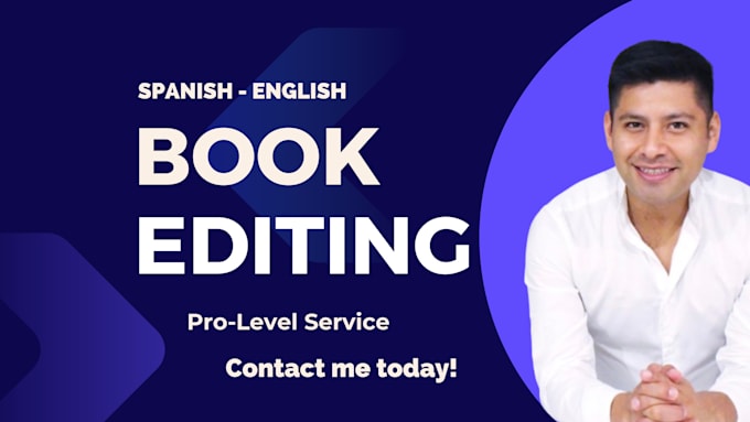 professionally edit your spanish or english book