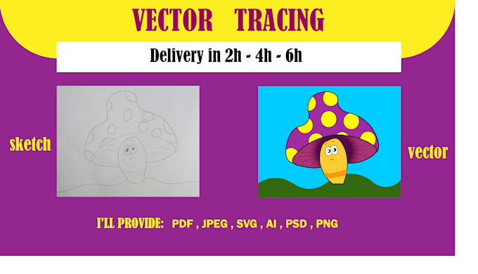 convert the image to vector and manual vector tracing