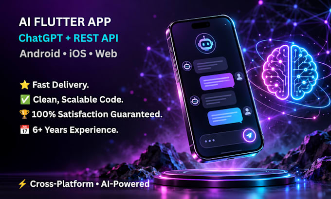 build a cross platform ai flutter app with chatgpt and rest API integration