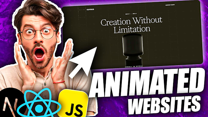 create 3d animated website landing pages with threejs reactjs and nextjs