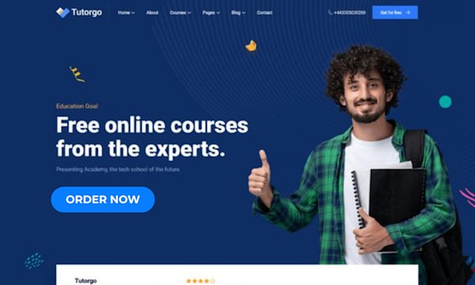 create elearning website elearning course website lms educational website