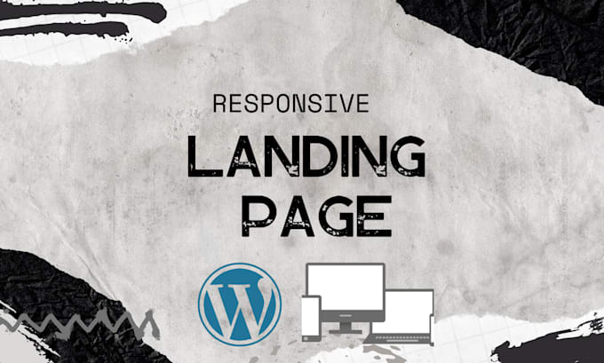 design responsive landing page for you