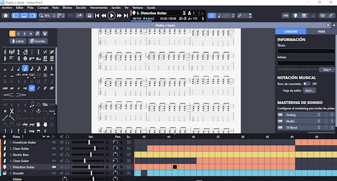 transcribe songs that you send me by ear, delivered in PDF and midi format