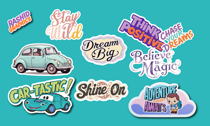 create sticker designs for you
