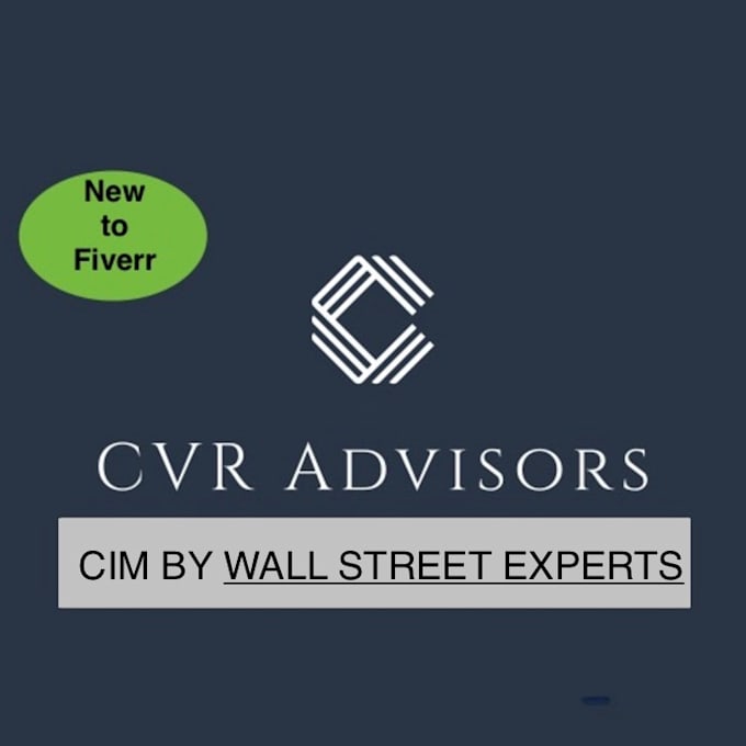 provide a wall street polished confidential information memorandum cim