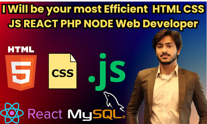 be your front end website developer using html css bootstrap reactjs jquery next