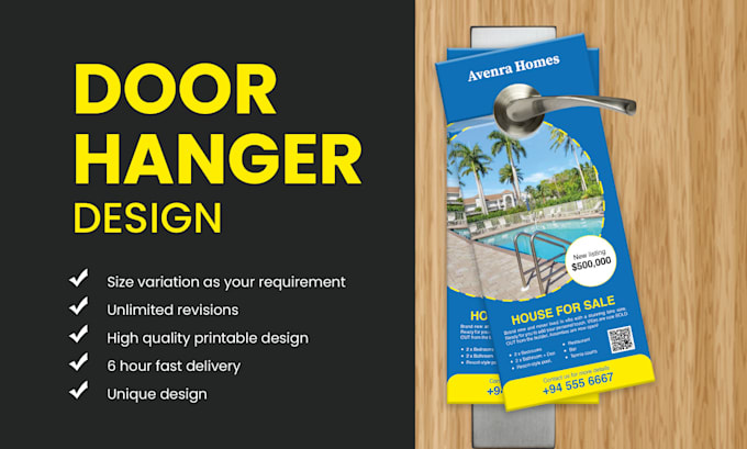 make unique door hangers or rack cards